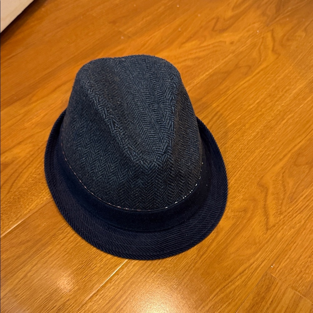 Ben Sherman Dark Blue Herringbone Hat